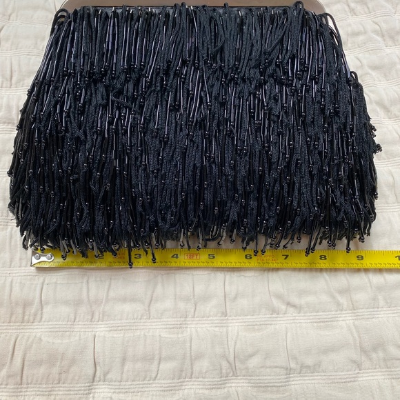 Banana Republic black beaded fringe bag - Picture 5 of 5